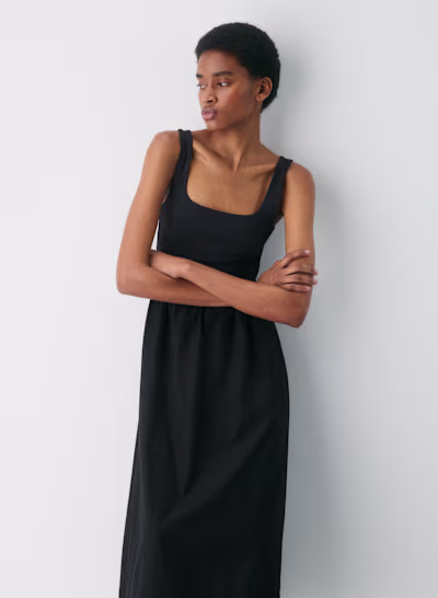 Golden Hour Linen Maxi Dress